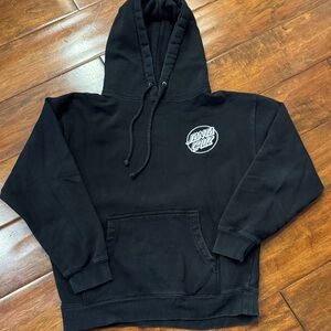 Santa Cruz Men’s M Skateboards Black Men's Pullover Logo on back and front